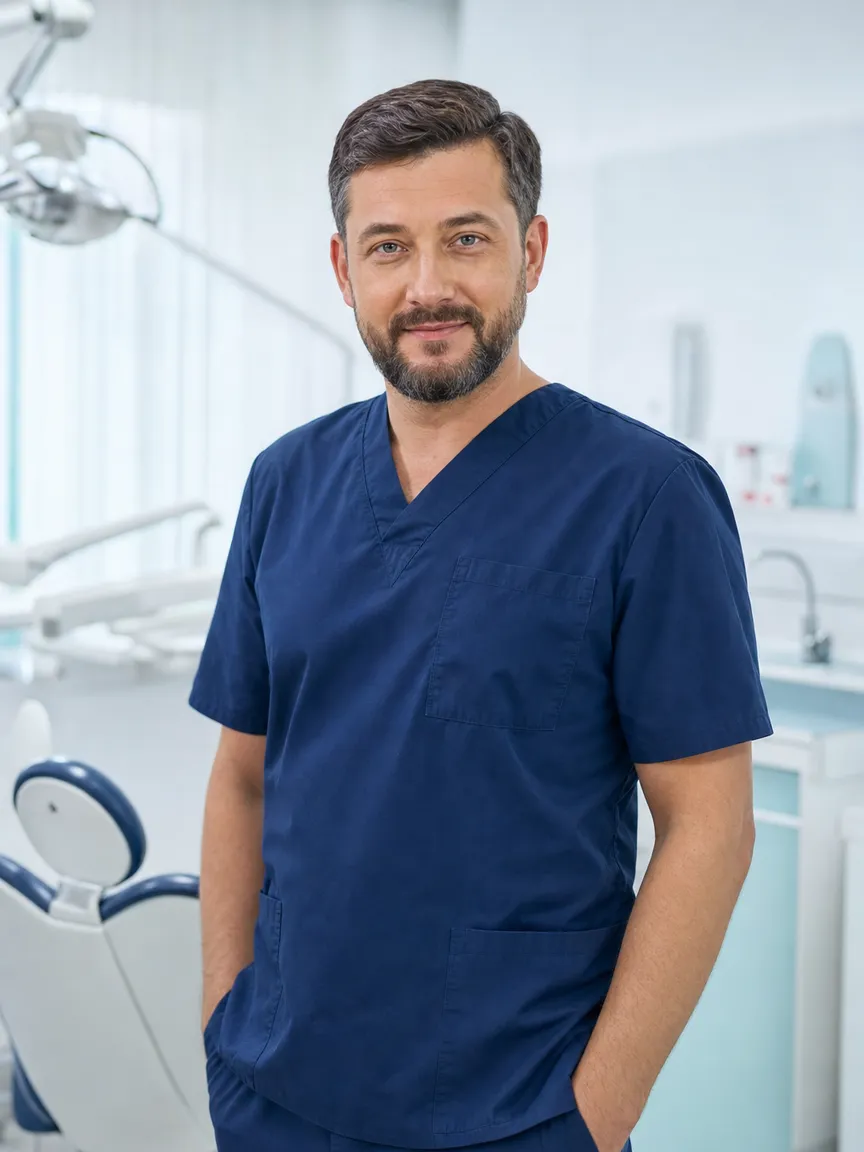 Карпенко Дмитрий Олегович, стоматолог-ортопед клиники «Белая улыбка»
